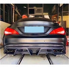 Mercedes CLA C117 2013–2019 Difuzor zadnjega odbijača V1 (za AMG-Line / CLA45 AMG 2013-2016, karbon) fotografija 2