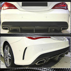 Mercedes CLA C117 2013–2019 Difuzor zadnjega odbijača V2 (za AMG-Line / CLA45 AMG 2013-2016, karbon) fotografija 5