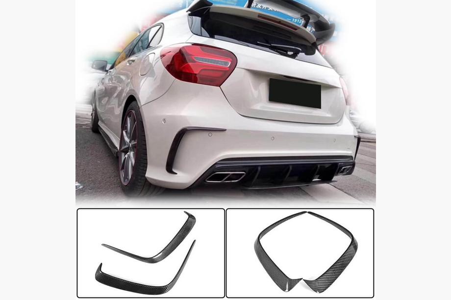 Mercedes A-class W176 2012–2018 Obloge zadnjega odbijača (za AMG-Line HB, karbon) Image