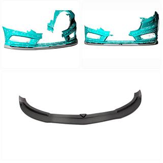 Karbon sprednji lip odbijača Lip V1 (za AMG-Line / A45 AMG HB 2013-2015) fotografija 2