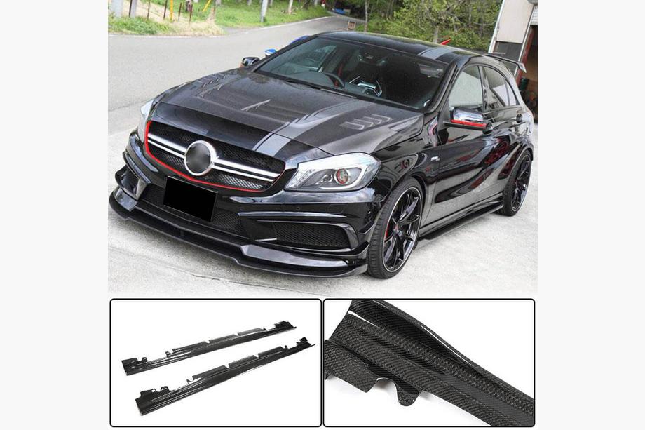 Mercedes A-class W176 2012–2018 Stranski pragovi V4 (Karbon) Image