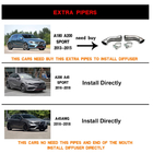 Mercedes A-class W176 2012–2018 Difuzor zadnjega odbijača V1 (za AMG-Line / A45 AMG HB) fotografija 6