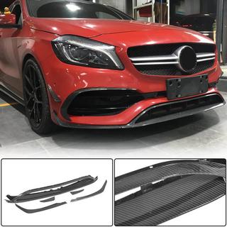Lip dodatek za sprednji odbijač (za AMG-Line / A45 AMG HB 2016-2018, karbon) fotografija 1