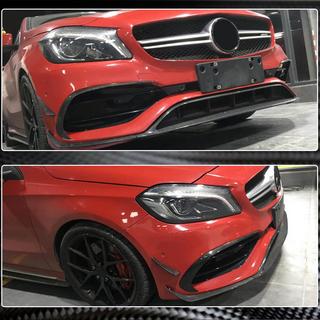 Lip dodatek za sprednji odbijač (za AMG-Line / A45 AMG HB 2016-2018, karbon) fotografija 3