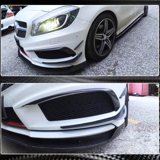 Dodatki za sprednji odbijač (za AMG-Line / A45 AMG HB 2013-2015, karbon) fotografija 4