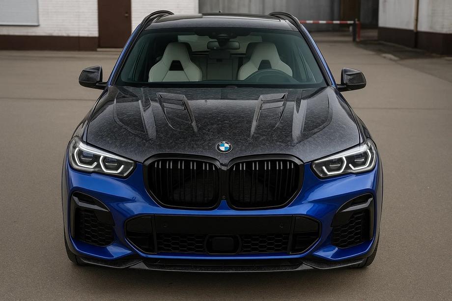 BMW X5 G05 2019–2026 Pokrov motorja iz kovanega karbona V3 (G05/F95) Image