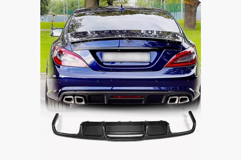Mercedes CLS C218 2011–2018 Difuzor zadnjega odbijača (za Base/CLS63 AMG 2015-2018, karbon) Image