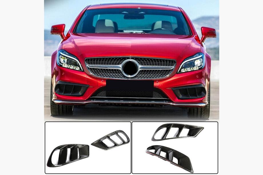 Mercedes CLS C218 2011–2018 Karbonove obloge za sprednji odbijač (za AMG-Line SD 2015-2018) Image