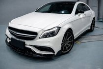 Mercedes CLS C218 2011–2018 Lip spojler sprednjega odbijača Lip V2 (za CLS63 AMG SD 2015-2018, karbon) fotografija 3