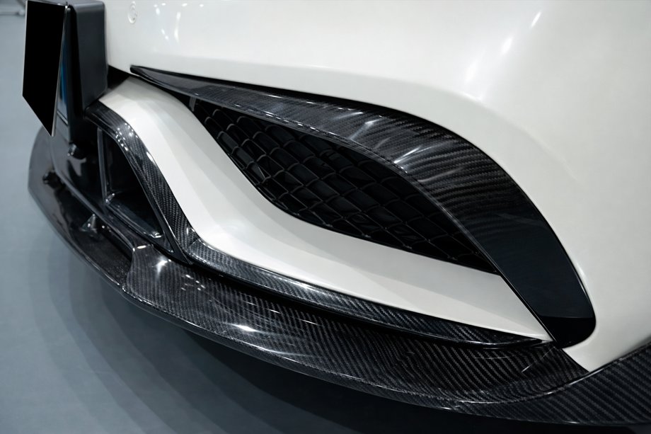 Mercedes CLS C218 2011–2018 Sprednji lip spojler odbijača (za CLS63 AMG SD 2015-2018, karbon) Image