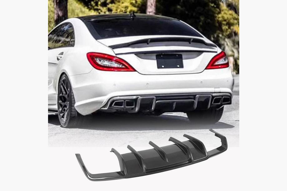 Mercedes CLS C218 2011–2018 Difuzor zadnjega odbijača (za AMG-Line/CLS63 AMG 2011-2014, karbon) Image