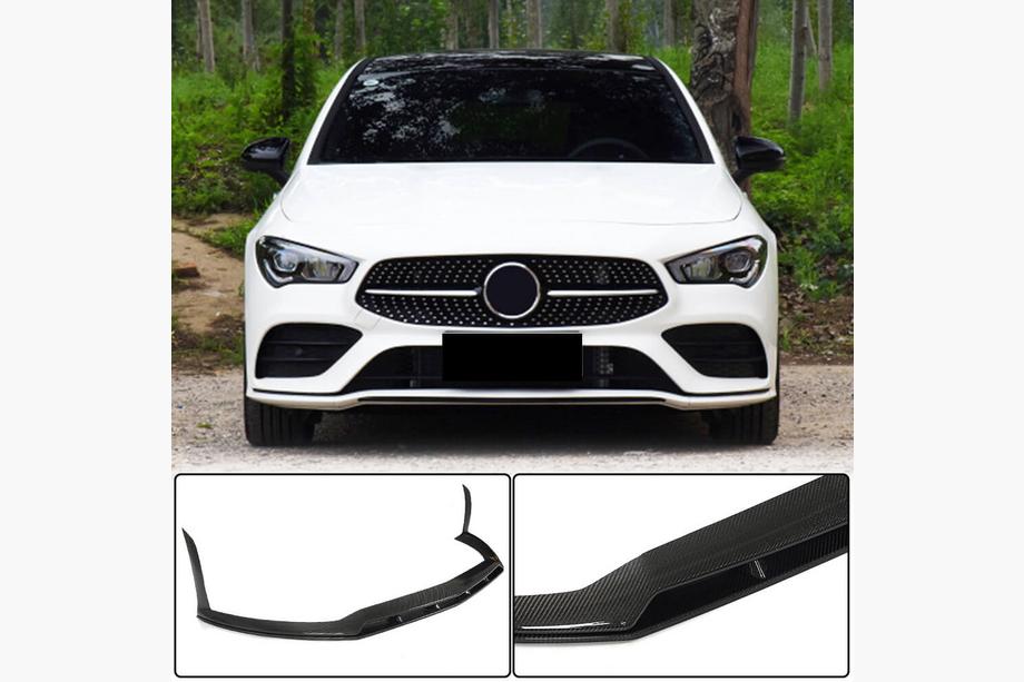 Mercedes CLA C118 2019– Sprednji lip spojler za odbijač (za AMG-Line / CLA35 AMG SD 2019-2022, karbon) Fotografija 1