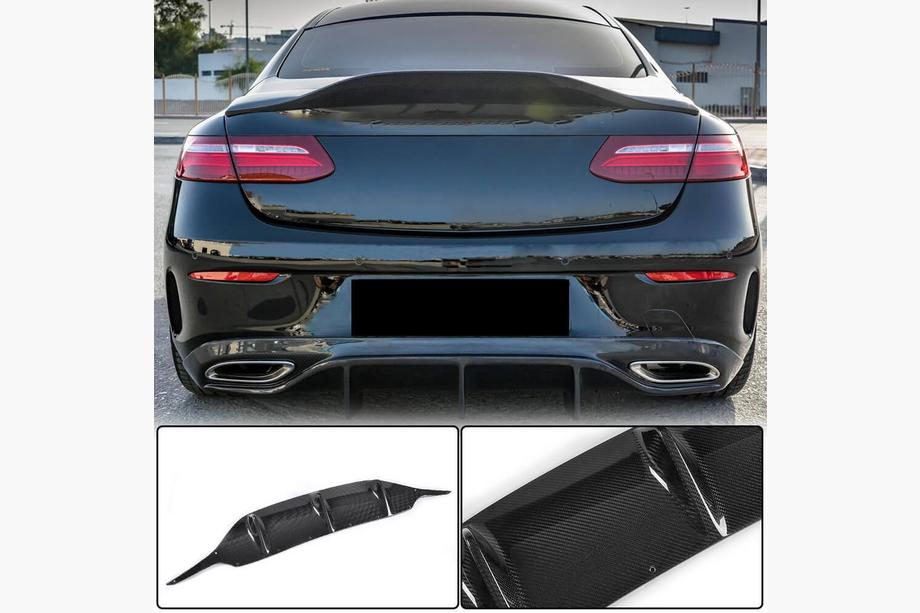 Mercedes E-class coupe C238 2016–2024 Difuzor zadnjega odbijača V2 (za AMG-Line 2017-2019, karbon) Image