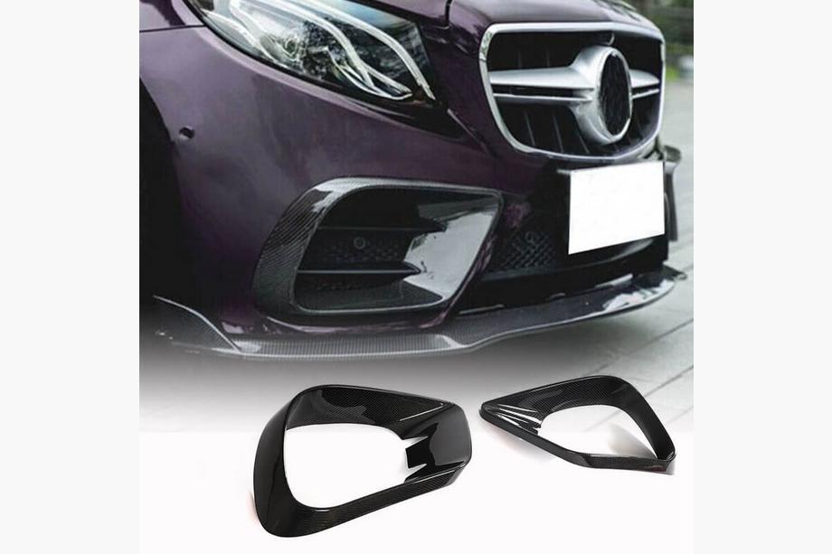 Mercedes E-class coupe C238 2016–2024 Nastavki za sprednji odbijač (za AMG-Line 2017-2019, karbon) Image