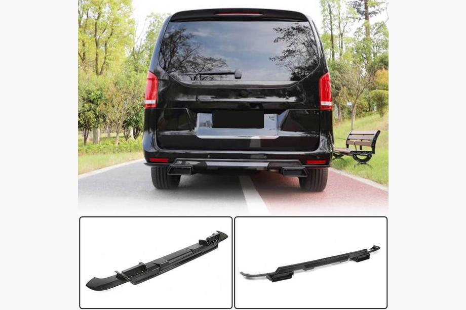 Mercedes Vito/V-razred W447 2014– Difuzor zadnjega odbijača V1 (za V-Class 2014-2019, karbon) Image
