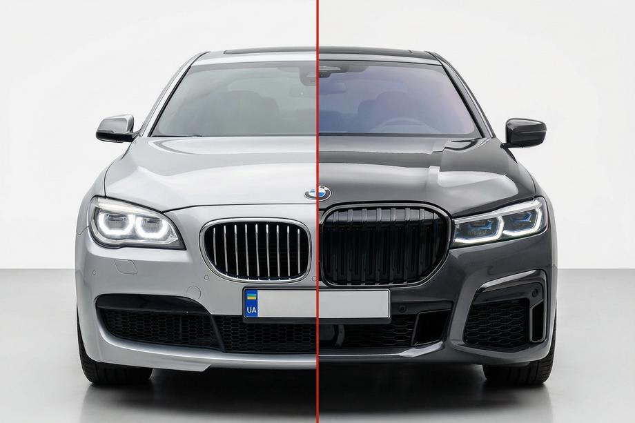 BMW serija 7 F01/F02 2008–2015 Facelift komplet za G12 M760 (brez menjave pokrova prtljažnika in zadnjih blatnikov) Image