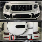 Mercedes G-Class W463 2018–2024 Komplet oblog za sprednji in zadnji odbijač (za G63 AMG, Dry Carbon) fotografija 5