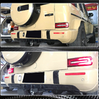 Mercedes G-Class W463 2018–2024 Difuzor zadnjega odbijača V1 (za G63 AMG, karbon) fotografija 5