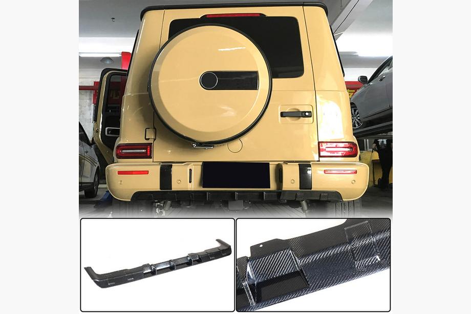 Mercedes G-Class W463 2018–2024 Difuzor zadnjega odbijača V1 (za G63 AMG, karbon) Image