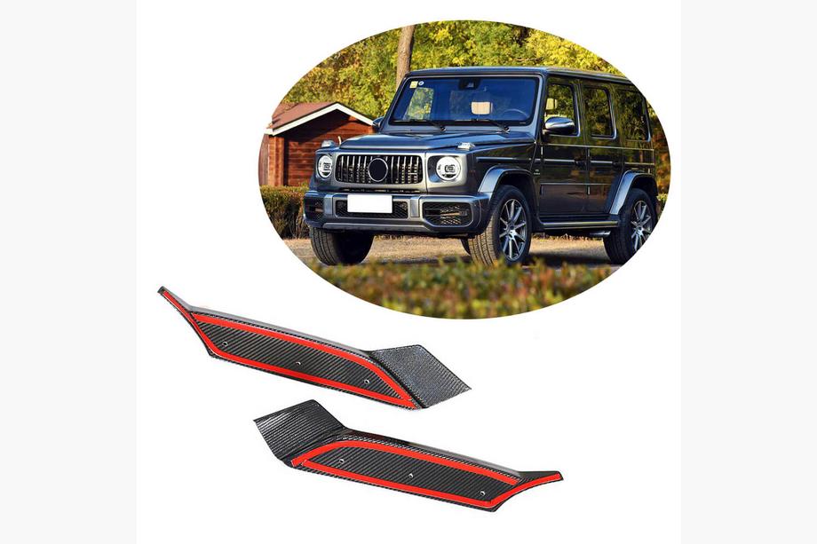 Mercedes G-Class W463 2018–2024 Karbon dodatki sprednjega odbijača Flap (za G63 AMG 2019-2021, karbon) Fotografija 1
