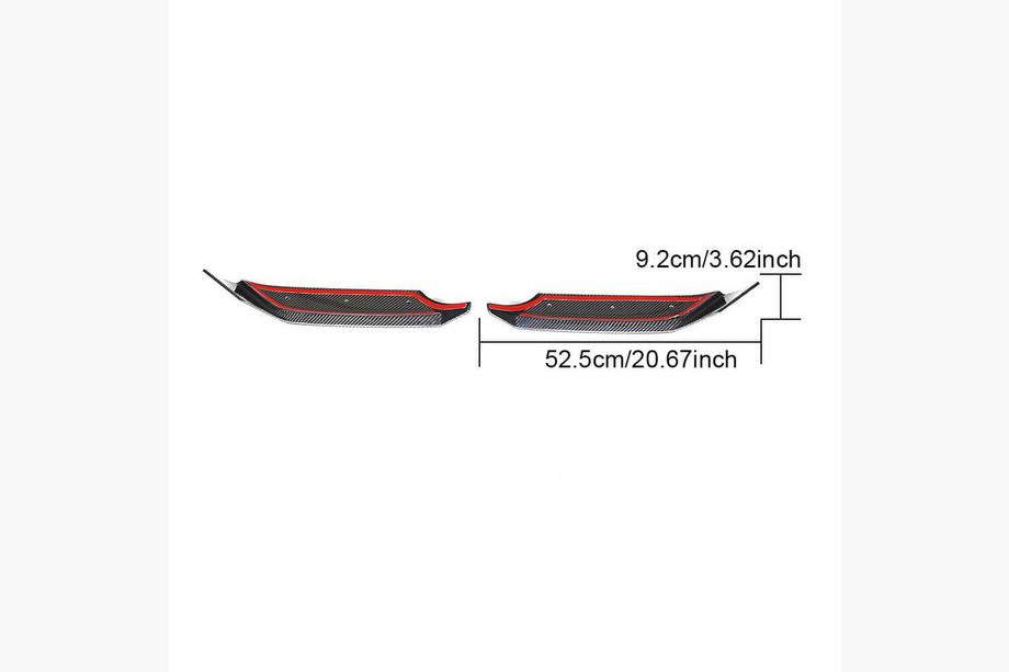 Mercedes G-Class W463 2018–2024 Karbon dodatki sprednjega odbijača Flap (za G63 AMG 2019-2021, karbon) Fotografija 6