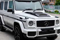 Mercedes G razred W463 1990–2018 BRBS obloga pokrova motorja (za 2004-2018, karbon) fotografija 2