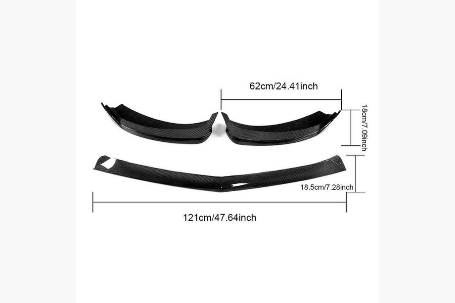 Mercedes S-class C217 Coupe 2014–2020 Sprednji lip za odbijač Lip V1 (za AMG-Line 2015-2018, karbon) Fotografija 6