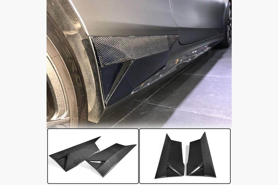 Mercedes S-class C217 Coupe 2014–2020 Stranski pragovi – dodatki (za AMG-Line 2015-2018, karbon) Image