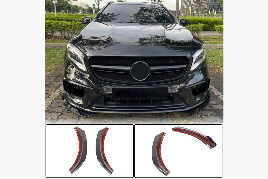 Mercedes GLA X156 2014–2019 Dodatki za sprednji odbijac Flap (za GLA45 AMG 2017-2020) Image