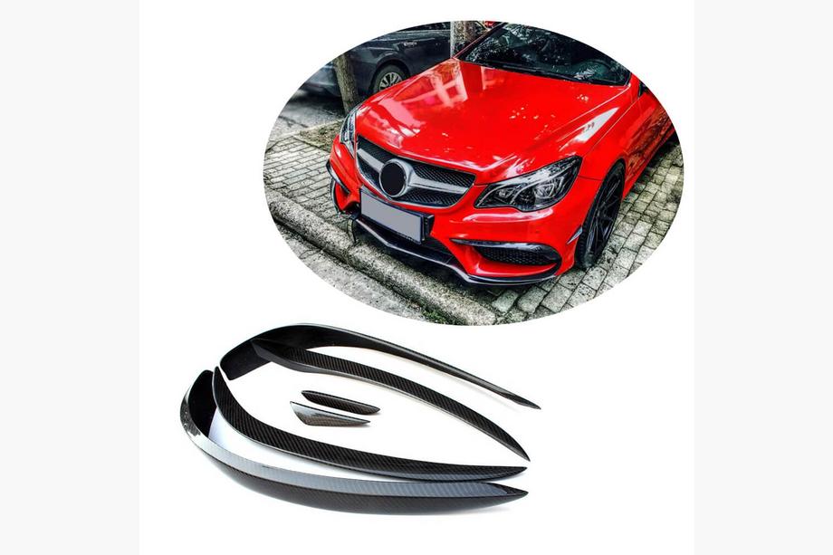 Mercedes razred E kupe C207 2010–2017 Karbon dodatki za sprednji odbijač (za AMG-Line 2014-2016) Image