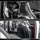 Mercedes C-class W205 2014–2021 Obloge sedežev (Suhi karbon) fotografija 6