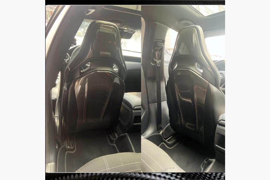 Mercedes CLA C118 2019– Obloge sedežev (Suhi karbon) Fotografija 5