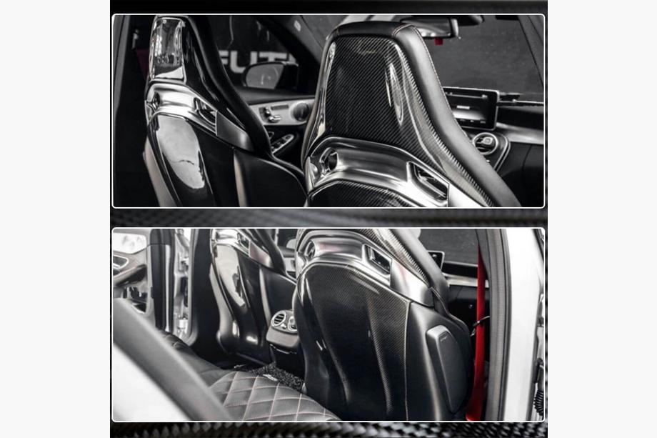 Mercedes CLA C118 2019– Obloge sedežev (Suhi karbon) Fotografija 6