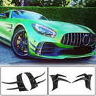 Mercedes AMG GT C190/R190 2014–2022 V2 dodatki za sprednji odbijač (za GT R 2016-2019, suhi karbon) fotografija 1