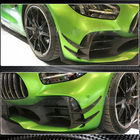 Mercedes AMG GT C190/R190 2014–2022 V2 dodatki za sprednji odbijač (za GT R 2016-2019, suhi karbon) fotografija 4