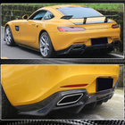 Mercedes AMG GT C190/R190 2014–2022 Difuzor zadnjega odbijača (za 2015-2017, karbon) fotografija 3