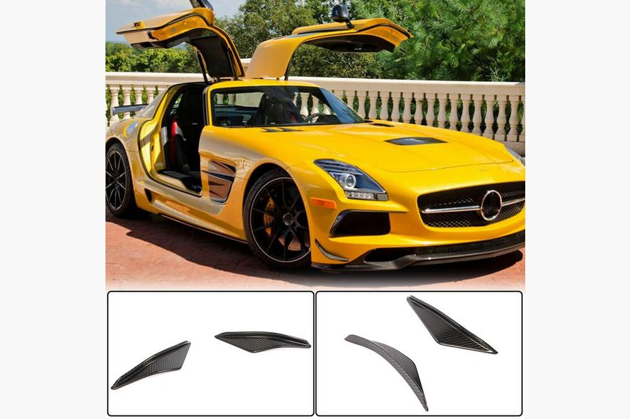 Mercedes SLS C197 2010–2014 Pokrovi sprednjega odbijača Flap V1 (karbon) Image