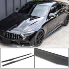 Mercedes CLS C257 2018– Stranski pragovi V1 (za AMG/AMG-Line 2018-2020, karbon) fotografija 1