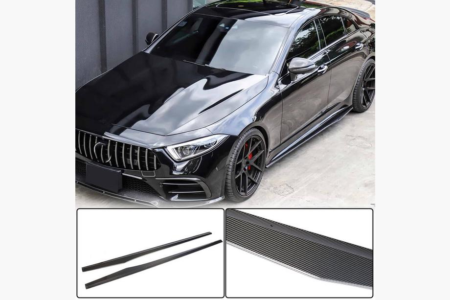 Mercedes CLS C257 2018– Stranski pragovi V1 (za AMG/AMG-Line 2018-2020, karbon) Image