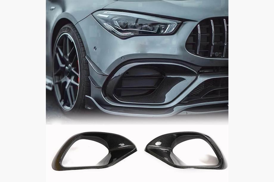Mercedes CLA C118 2019– Karbon dodatki za sprednji odbijač (za CLA45 AMG SD, Carbon) Image