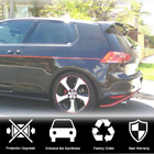 Volkswagen Golf 7/E-Golf 2012–2020 Spojler V6 (za GTI/R HB, plastika) fotografija 5