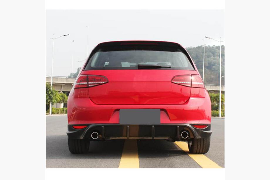 Volkswagen Golf 7/E-Golf 2012–2020 Difuzor zadnjega odbijača V1 (za Base/GTI HB 2012-2017, karbon) Fotografija 2