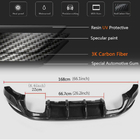 Volkswagen Golf 7/E-Golf 2012–2020 Difuzor zadnjega odbijača V2 (za Base/GTI HB 2012-2017, karbon) fotografija 5