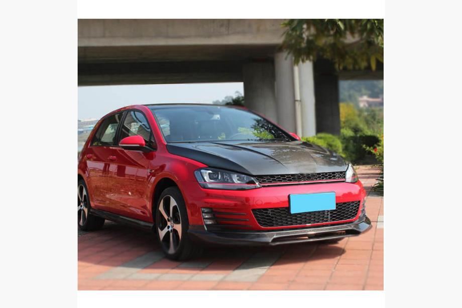 Volkswagen Golf 7/E-Golf 2012–2020 Lipa za sprednji odbijač Lip V1 (za GTI HB 2012-2017, karbon) Fotografija 3
