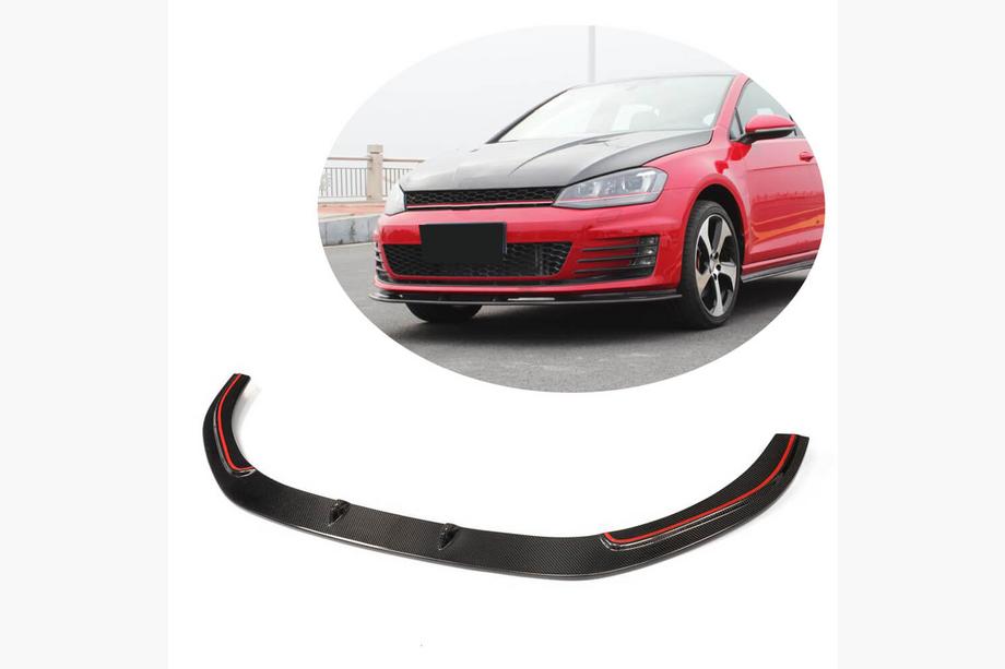 Volkswagen Golf 7/E-Golf 2012–2020 Sprednji lip odbijača Lip V2 (za GTI HB 2012-2017, karbon) Image