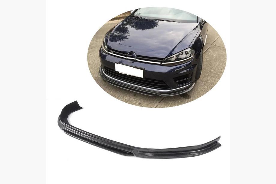 Volkswagen Golf 7/E-Golf 2012–2020 Lip dodatek za sprednji odbijač (za R/R-Line 2012-2017, karbon) Image