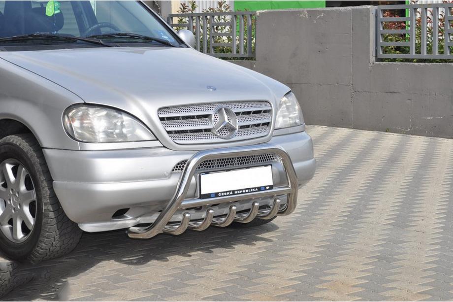 Mercedes ML W163 1997–2005 Sprednji zaščitni lok (nerjavno jeklo) Fotografija 4