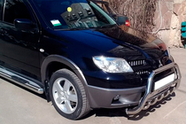 Mitsubishi Outlander 2001–2006 Sprednji zaščitni lok WT004 (inox) fotografija 4