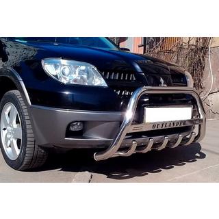 Sprednji zaščitni lok WT004 (inox) Mitsubishi Outlander 2001–2006 fotografija 3