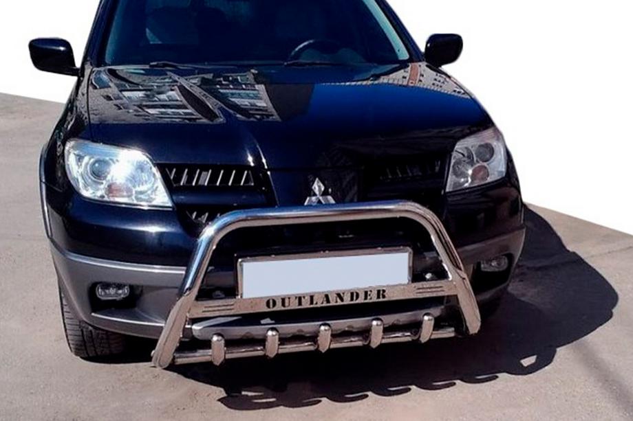 Mitsubishi Outlander 2001–2006 Sprednji zaščitni lok WT004 (inox) Image